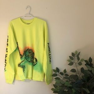 Yeezy Wes Lang Skeleton L/S Tee - Frozen Yellow